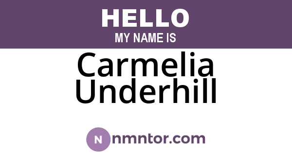 Carmelia Underhill