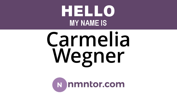 Carmelia Wegner