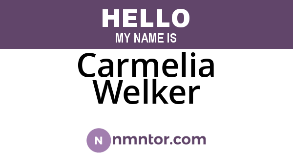 Carmelia Welker