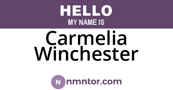 Carmelia Winchester