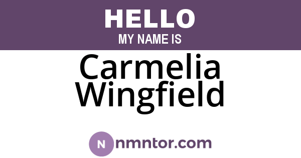 Carmelia Wingfield