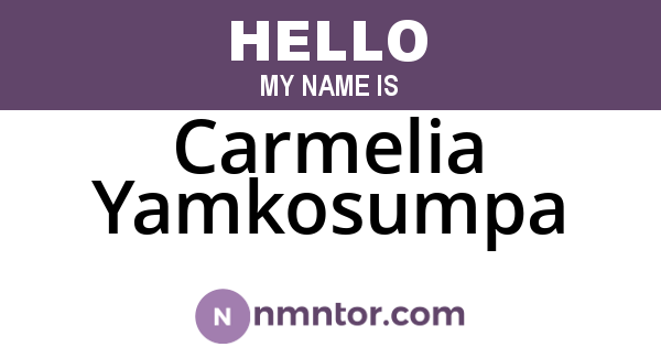 Carmelia Yamkosumpa