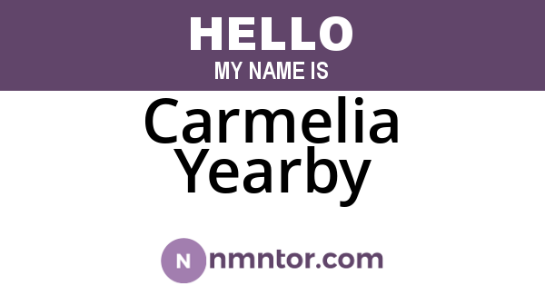 Carmelia Yearby