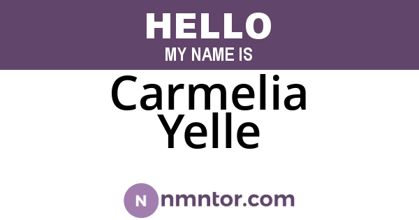 Carmelia Yelle