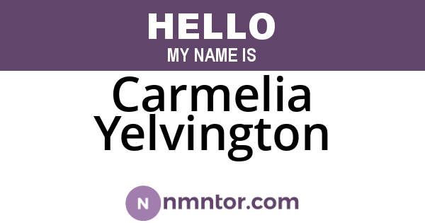 Carmelia Yelvington