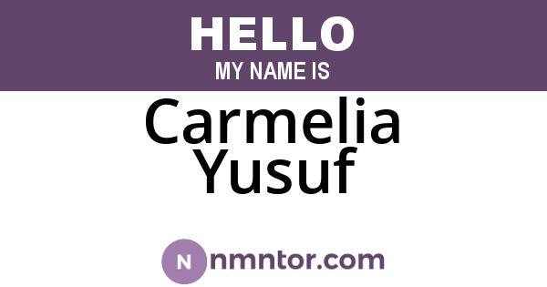 Carmelia Yusuf