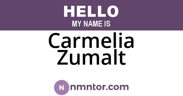 Carmelia Zumalt