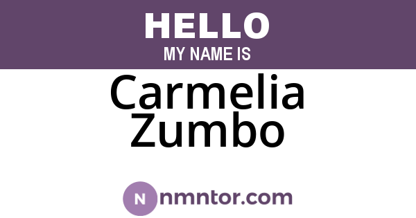 Carmelia Zumbo