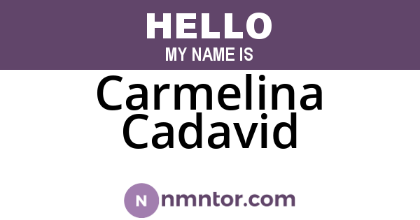 Carmelina Cadavid