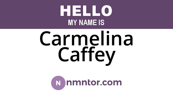 Carmelina Caffey