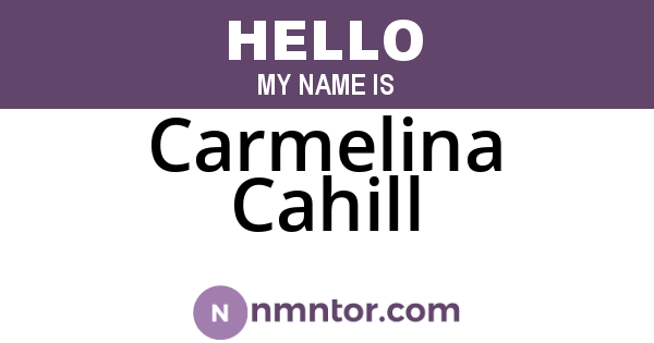 Carmelina Cahill