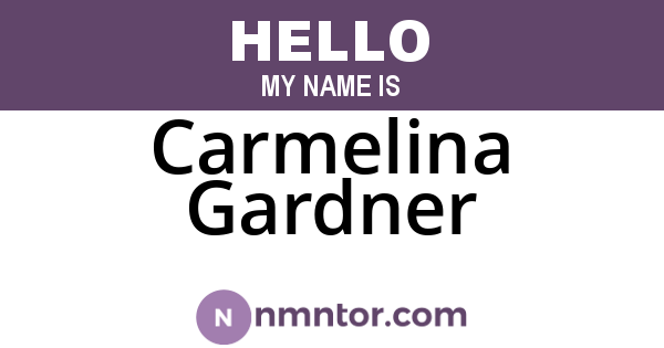 Carmelina Gardner
