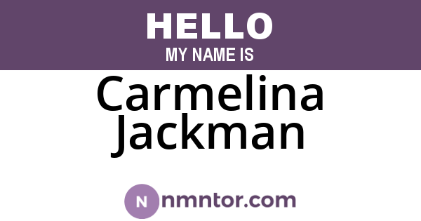 Carmelina Jackman