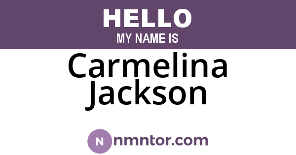 Carmelina Jackson