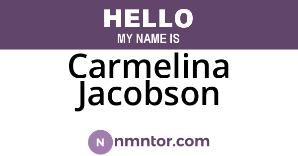 Carmelina Jacobson