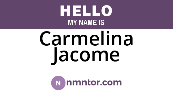 Carmelina Jacome