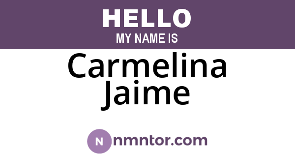 Carmelina Jaime