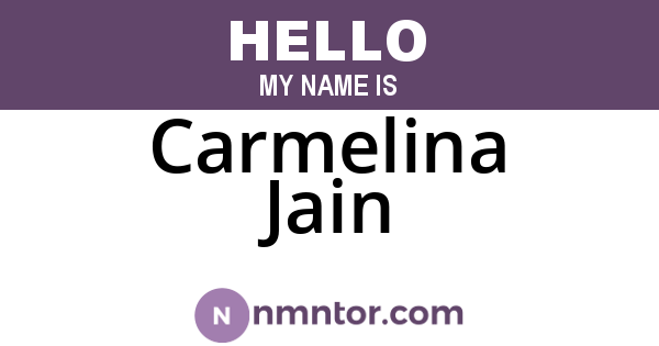 Carmelina Jain