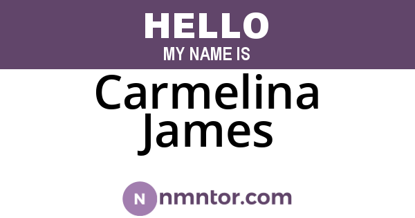 Carmelina James
