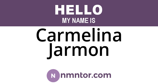 Carmelina Jarmon