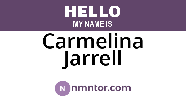 Carmelina Jarrell