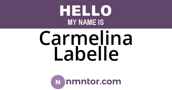 Carmelina Labelle