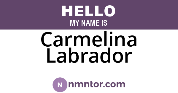 Carmelina Labrador