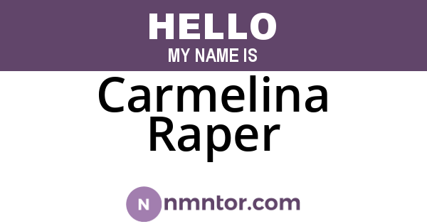 Carmelina Raper