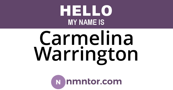 Carmelina Warrington