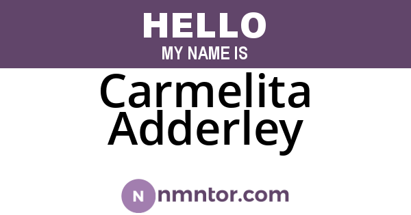 Carmelita Adderley