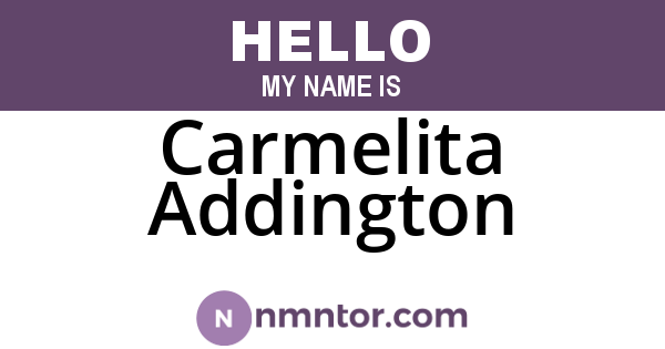 Carmelita Addington