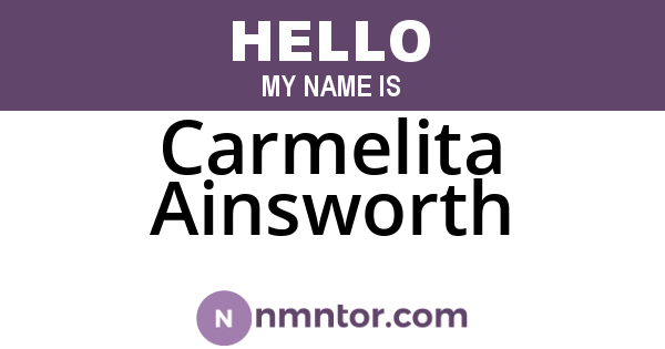 Carmelita Ainsworth