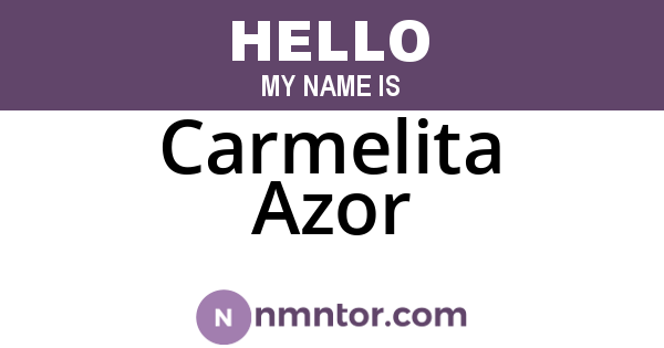 Carmelita Azor