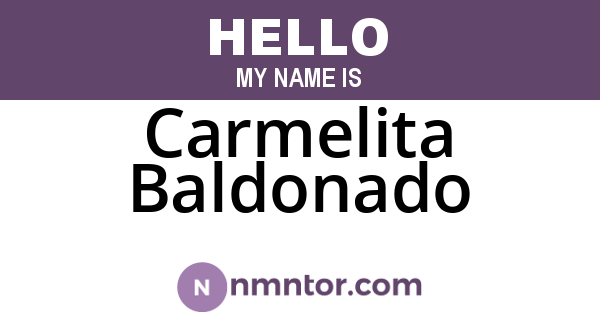 Carmelita Baldonado