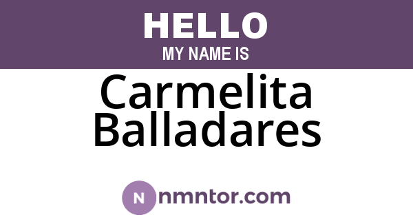Carmelita Balladares