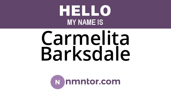 Carmelita Barksdale