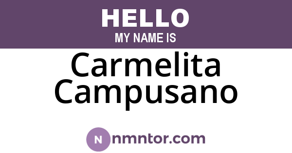 Carmelita Campusano