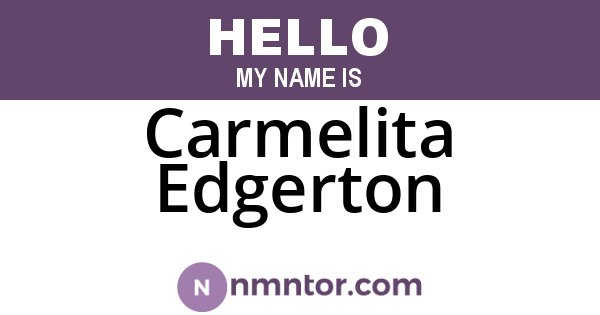 Carmelita Edgerton