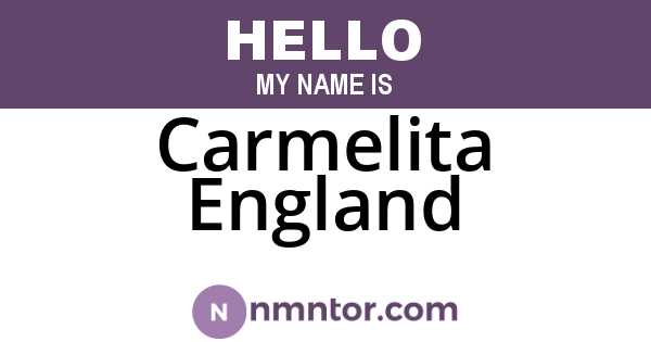 Carmelita England