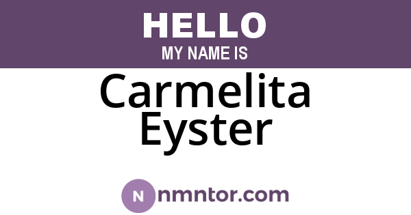Carmelita Eyster