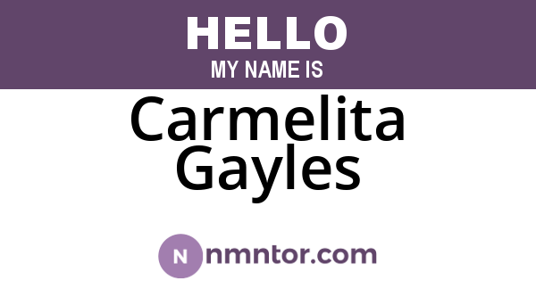 Carmelita Gayles