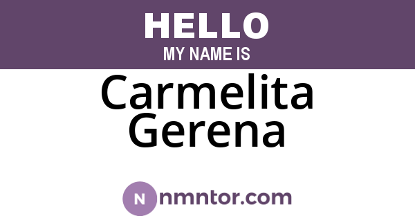 Carmelita Gerena