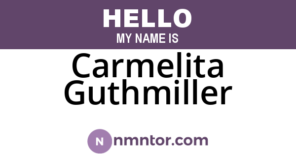 Carmelita Guthmiller