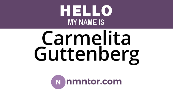 Carmelita Guttenberg