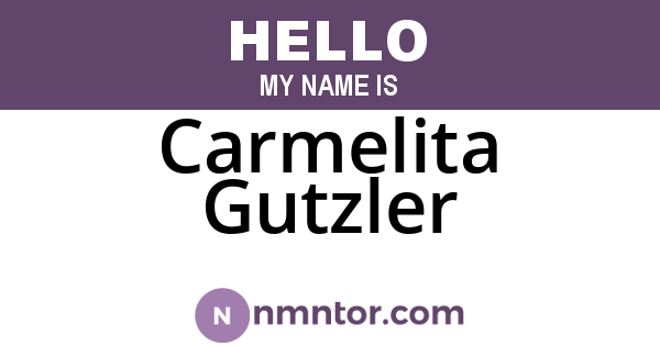 Carmelita Gutzler