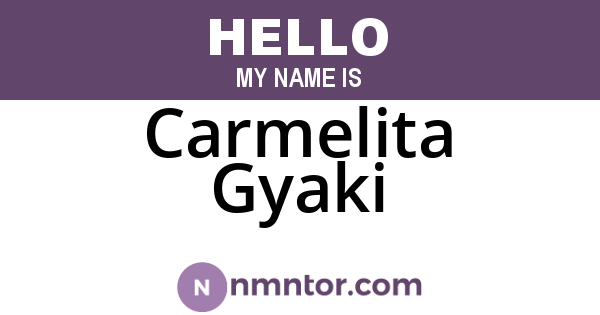 Carmelita Gyaki