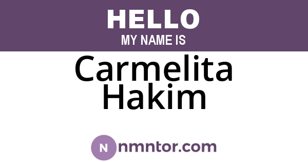 Carmelita Hakim