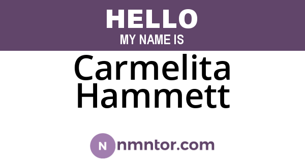 Carmelita Hammett