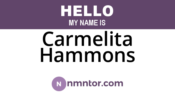 Carmelita Hammons