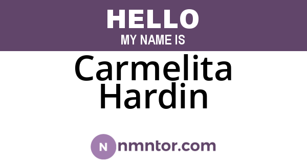 Carmelita Hardin